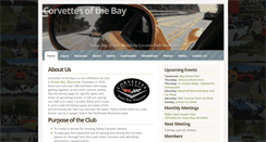 Desktop Screenshot of corvettesofthebay.org